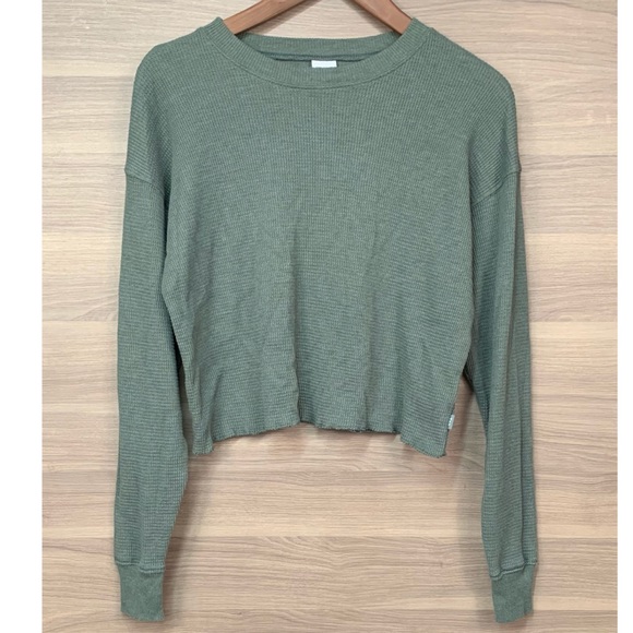 Tna Aritzia Alamo Cropped Thermal Long Sleeve XS - Picture 3 of 10